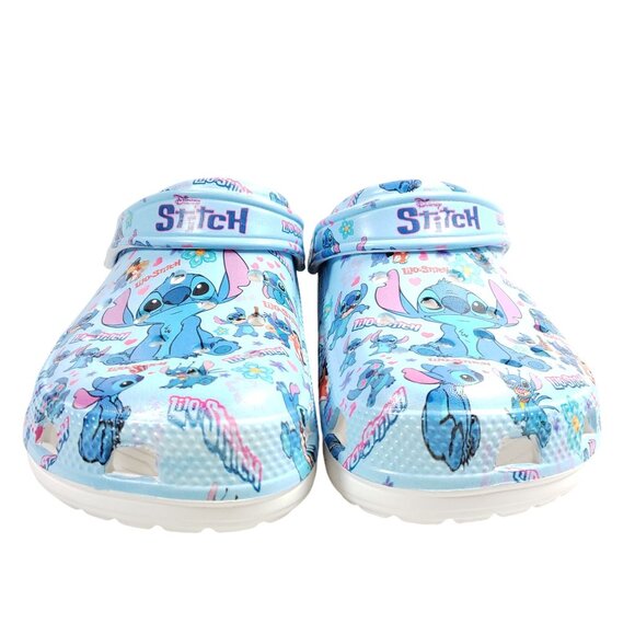 Stitch Lilo & Stitch Blue Clogs Mens Size 15 Sandals - Picture 6 of 8